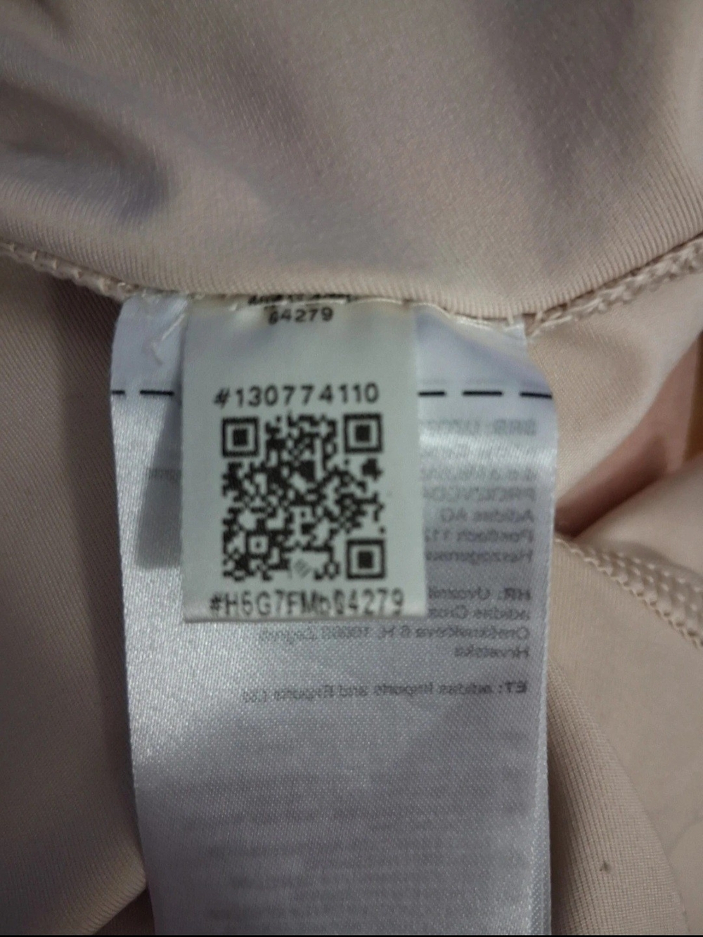 Adidas Light Pink Athletic Leggings with Branded Logo - Picture 5 of 5